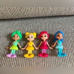 Four Rainbow Rangers Fisher Price Figurines